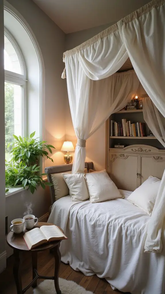 cozy reading nook design