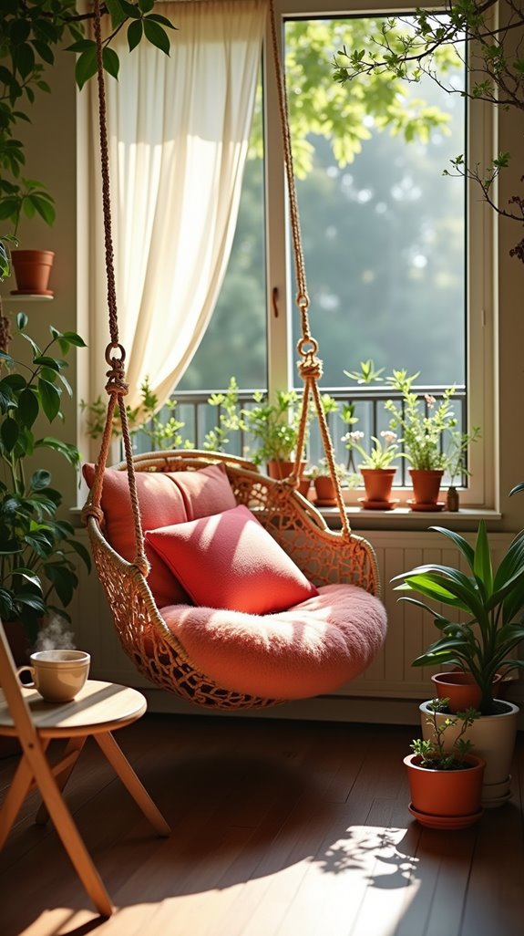 cozy relaxation hanging swing