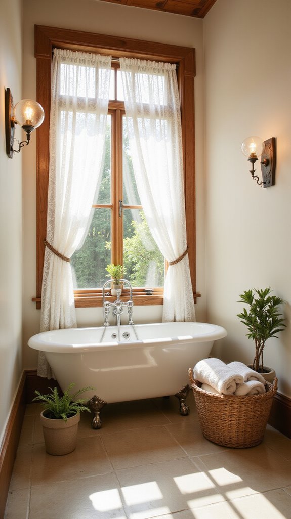 cozy rustic bathroom decor