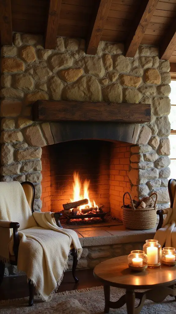cozy rustic stone retreat