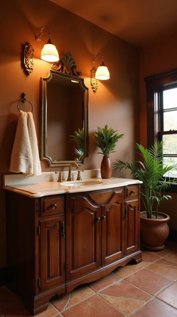 cozy warm bathroom retreat