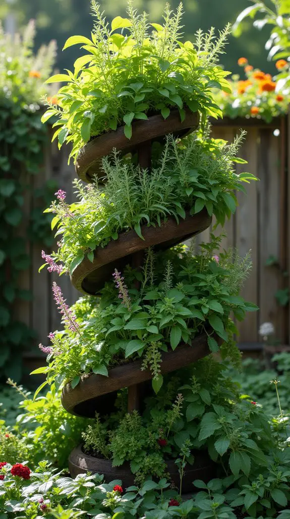 culinary herb spiral garden