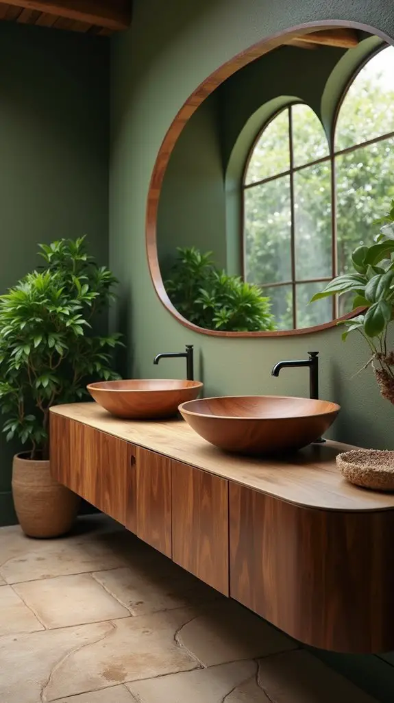 curvy vanities create tranquility