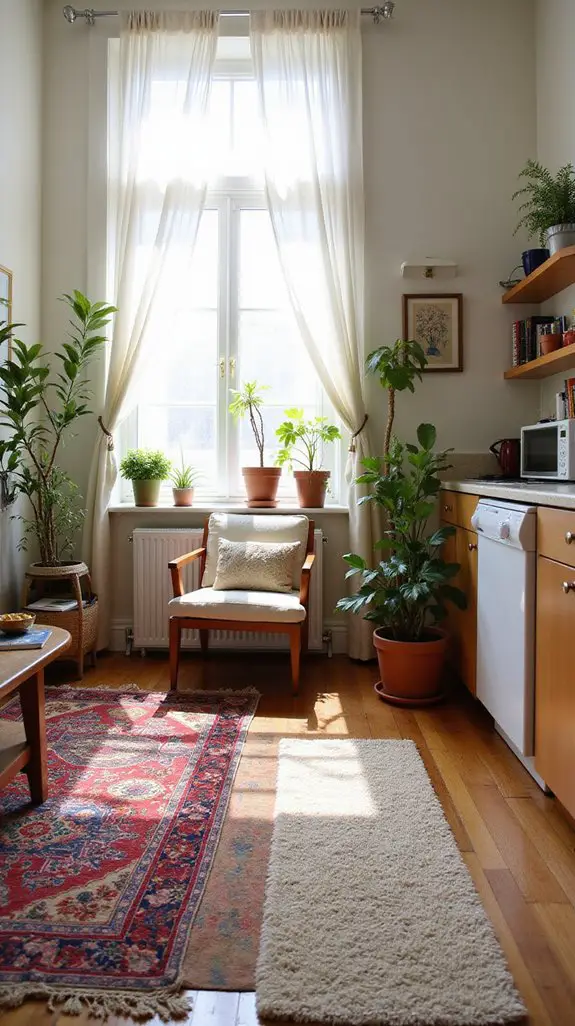 define spaces with rugs