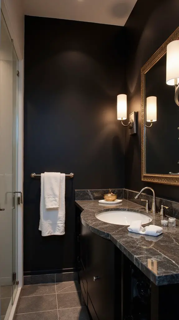 dramatic bathroom lighting options