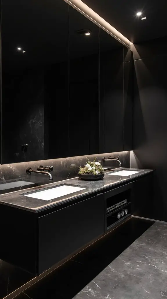 dramatic black mirror styles