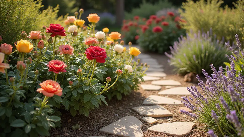 drought resistant rose garden beauty