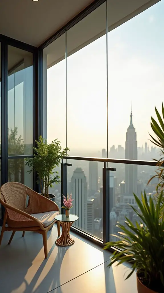 elegant balcony privacy solution