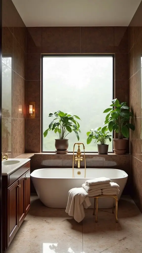 elegant bathroom wall panels