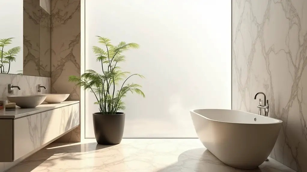 elegant beige marble decor