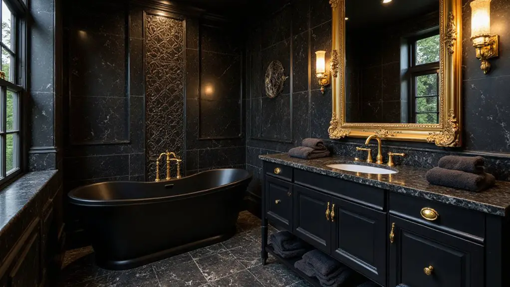 elegant black and gold