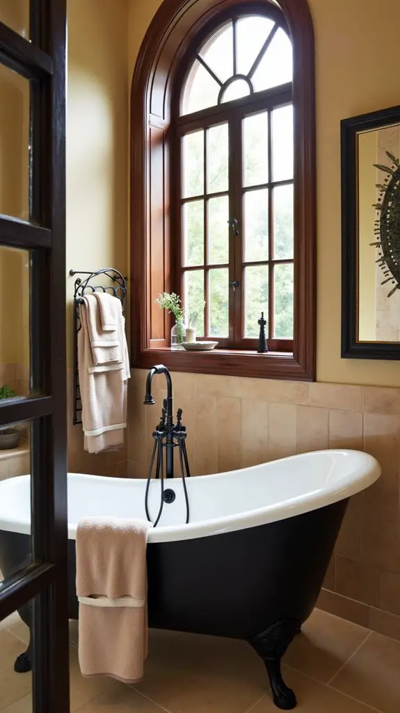 elegant black bathroom fixtures