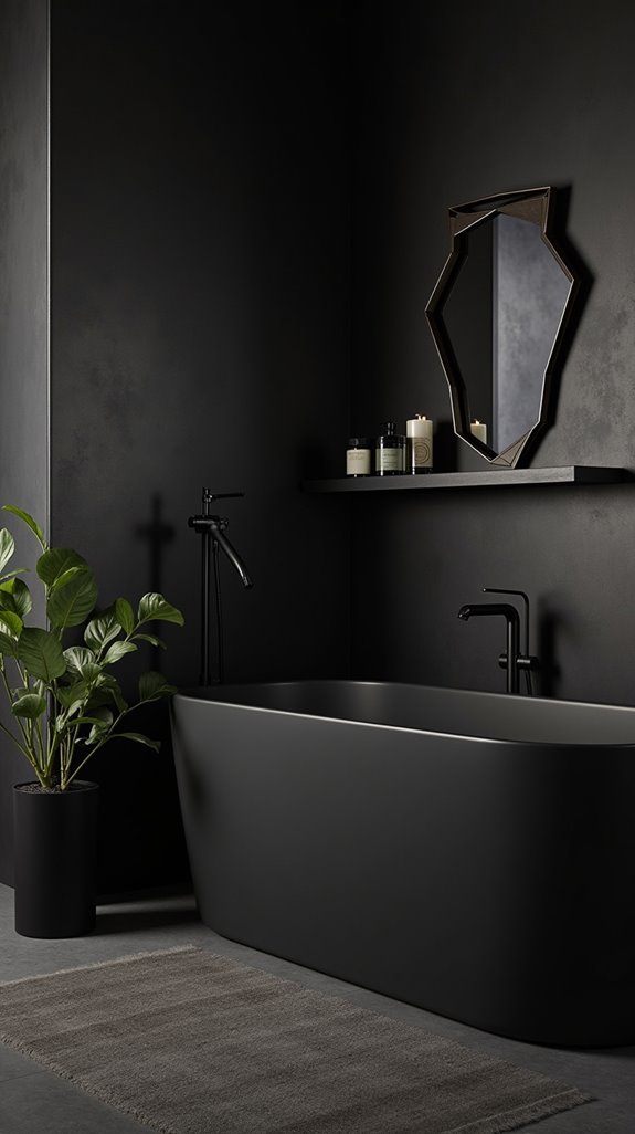 elegant black decor elements