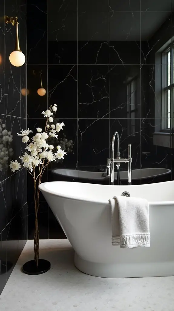 elegant chic bathroom accessories