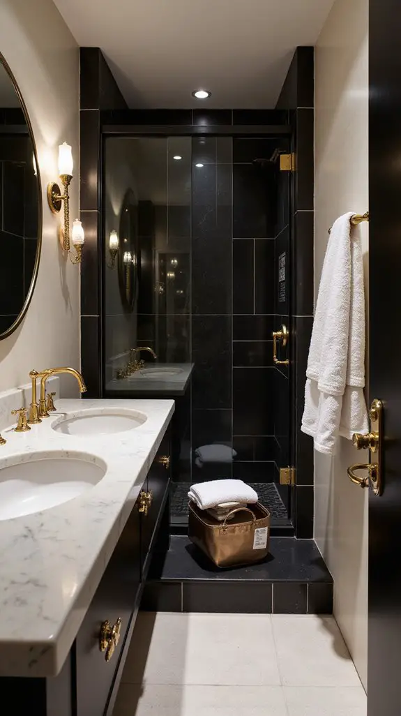 elegant gold faucets elevated