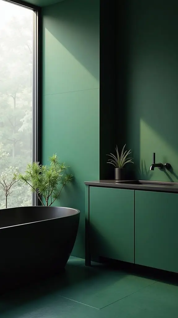 elegant green and black