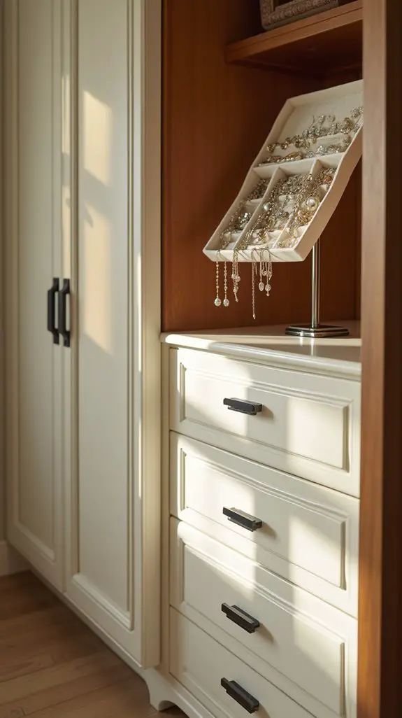 elegant hidden jewelry storage