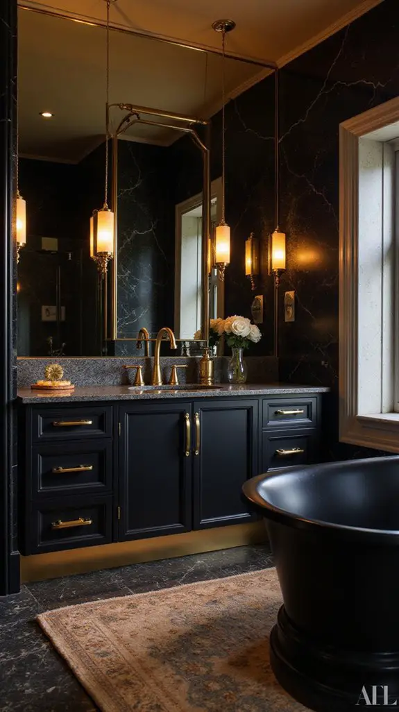 elegant lighting enhances decor