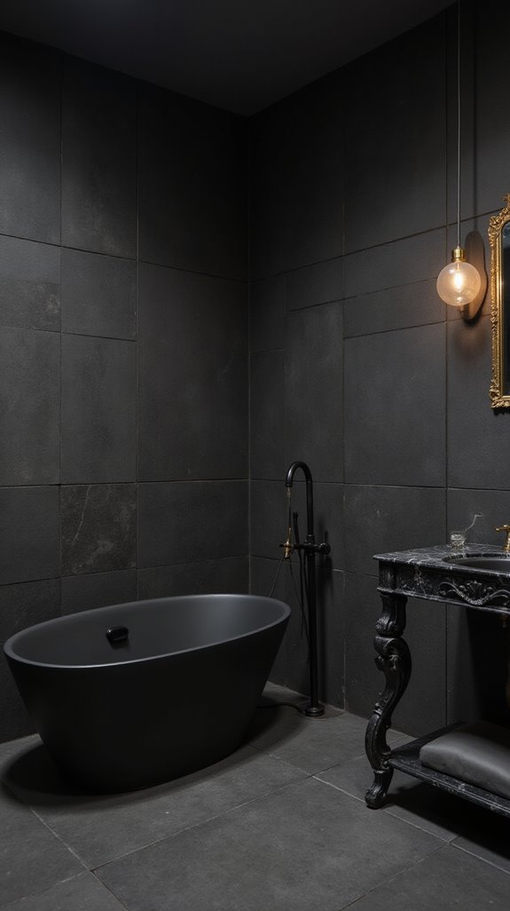 elegant matte black oasis