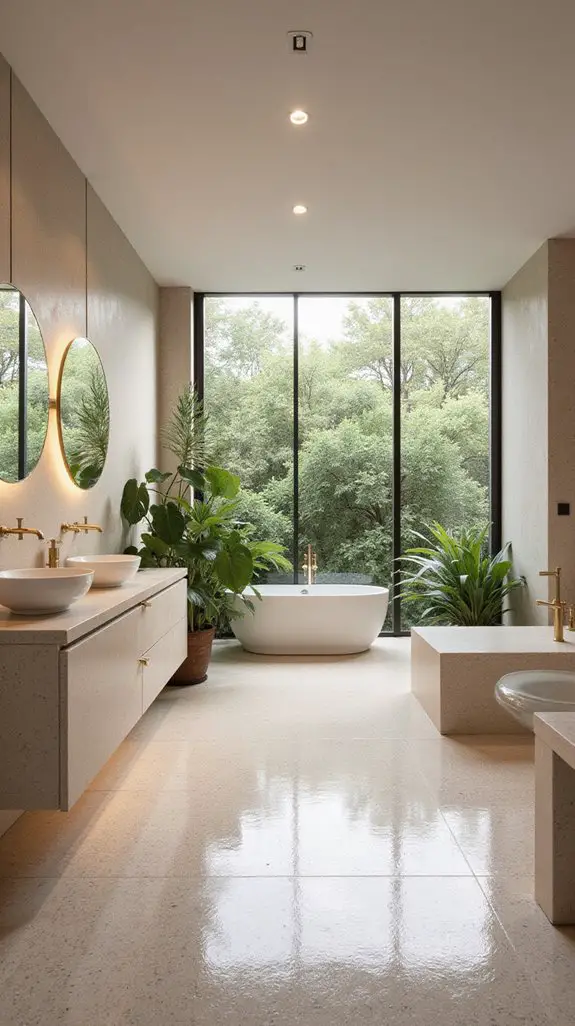 elegant open concept living