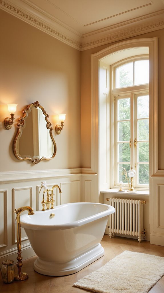 elegant soothing bathroom retreat