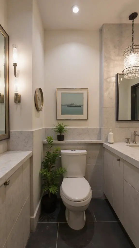 elegant toilet lighting ideas
