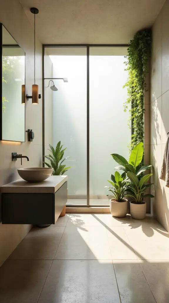 elegant tranquil bathroom retreat