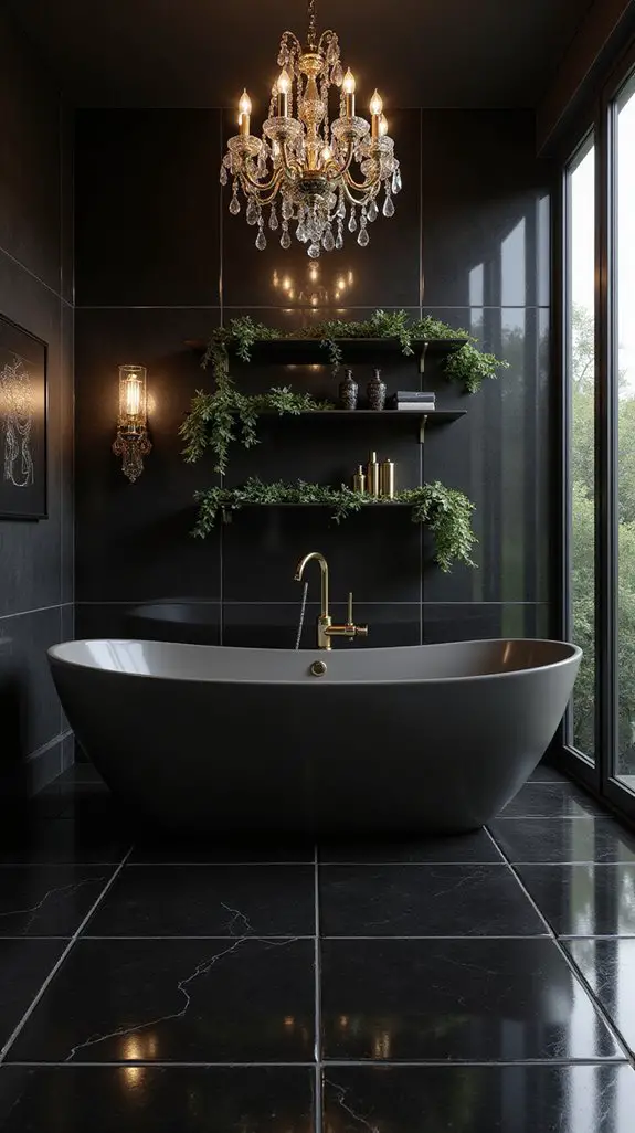 elevate bathroom with lighting