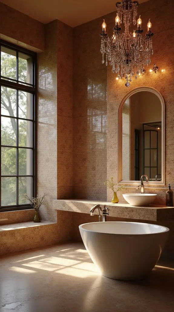 elevate bathroom with lighting