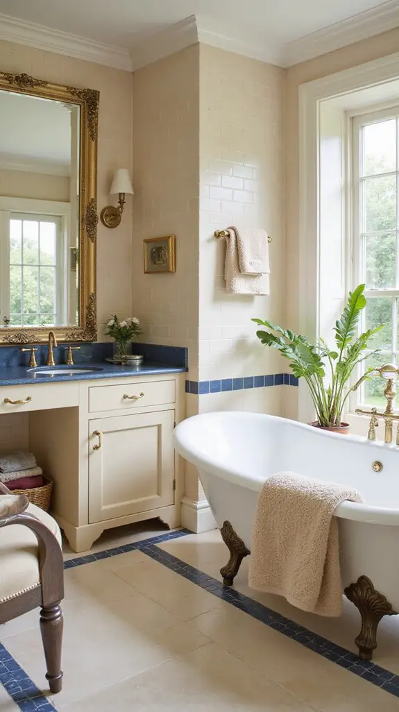 elevate beige bathrooms creatively