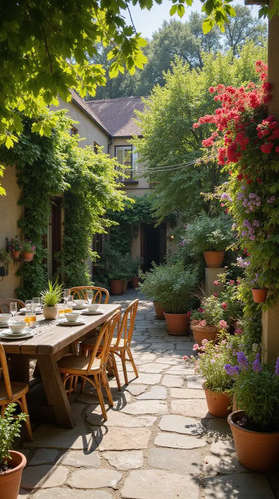 elevate patio with vibrant plants