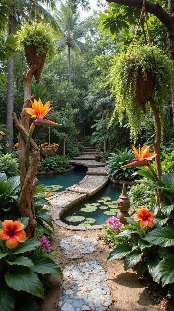 enchanting garden art installations