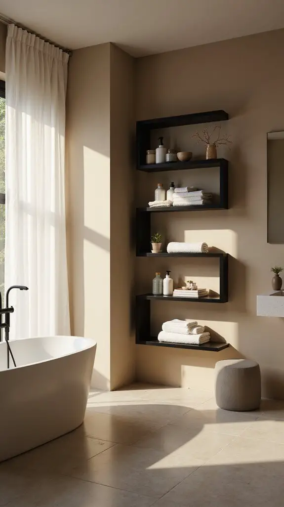 functional stylish black shelving