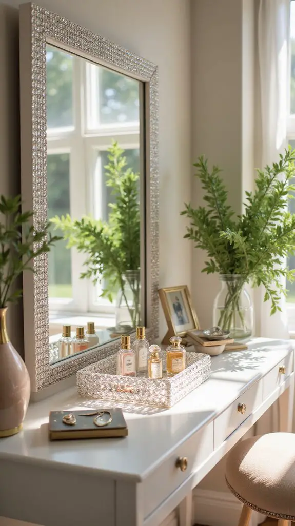 glamorous crystal accent pieces