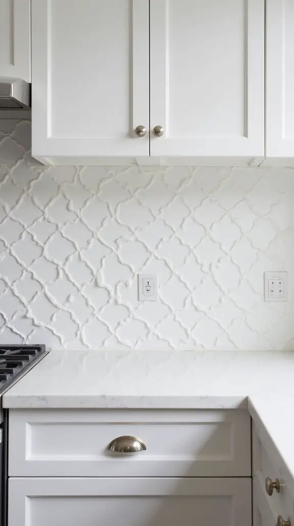 glossy white shaker elegance