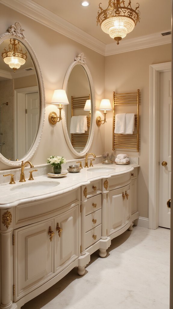 gold fixtures elevate elegance