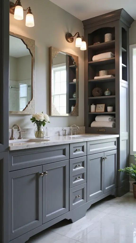 gray vanities with style