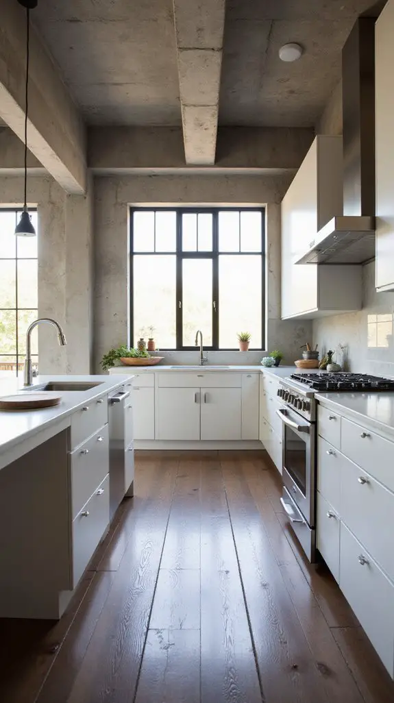 industrial concrete and woods