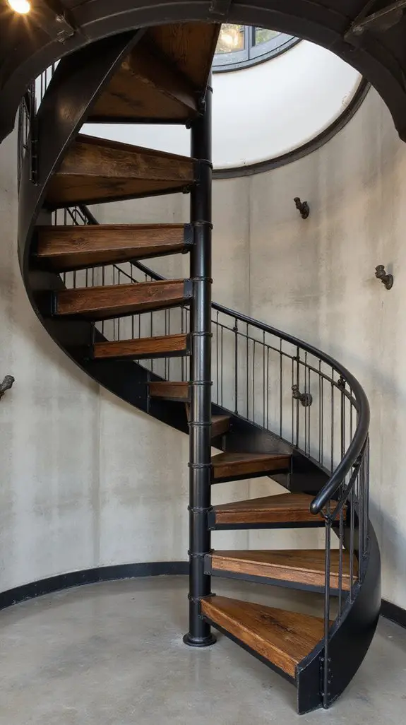 industrial staircase design elements