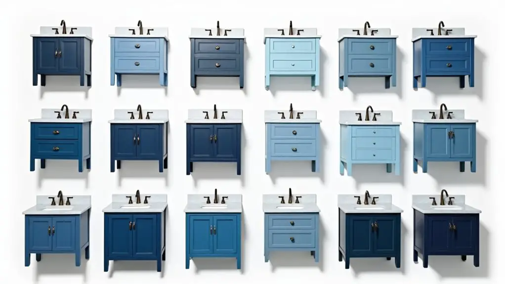 innovative blue bathroom vanities