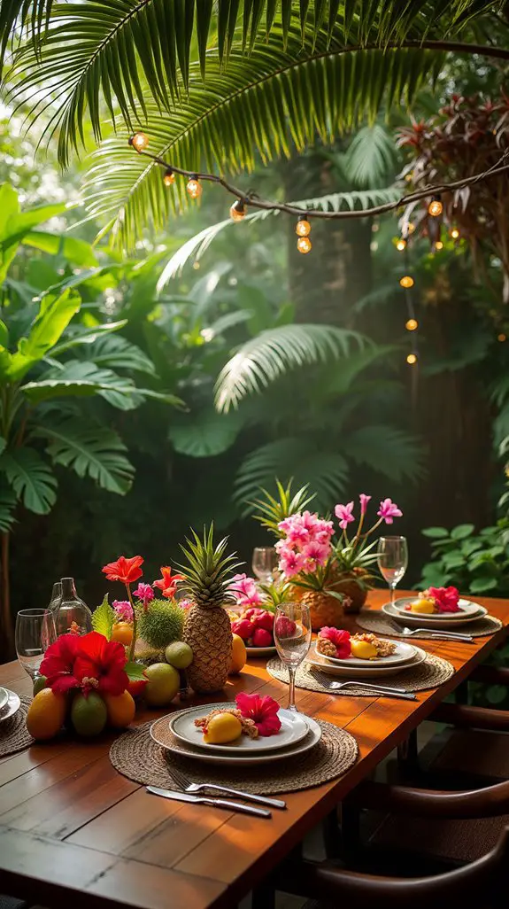 inviting outdoor dining experience