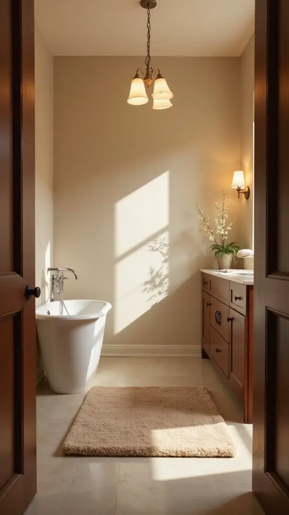layered ambient bathroom lighting