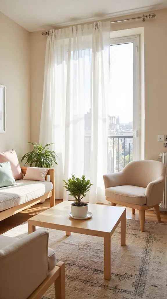 light hues enhance spaciousness