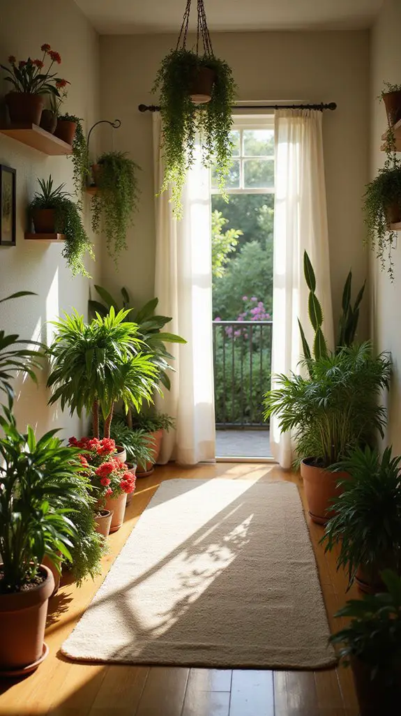 lush low maintenance hallway plants