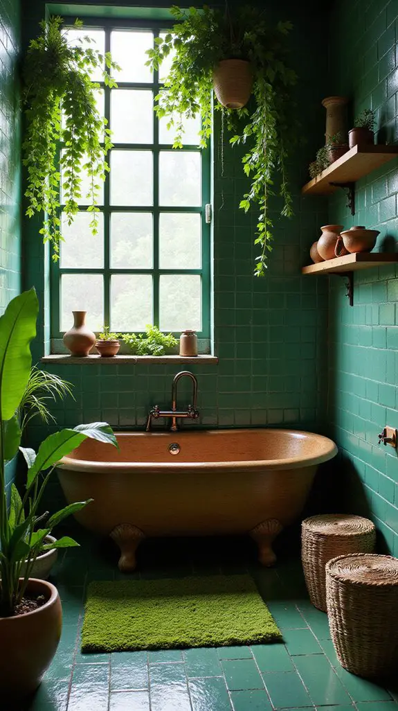 lush plants enhance tranquility