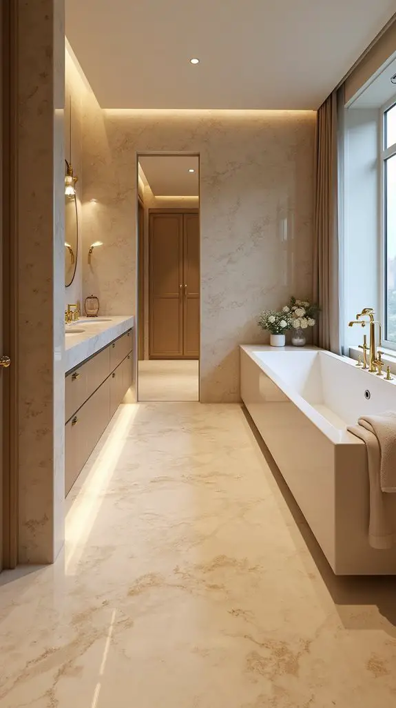luxurious beige terrazzo elegance