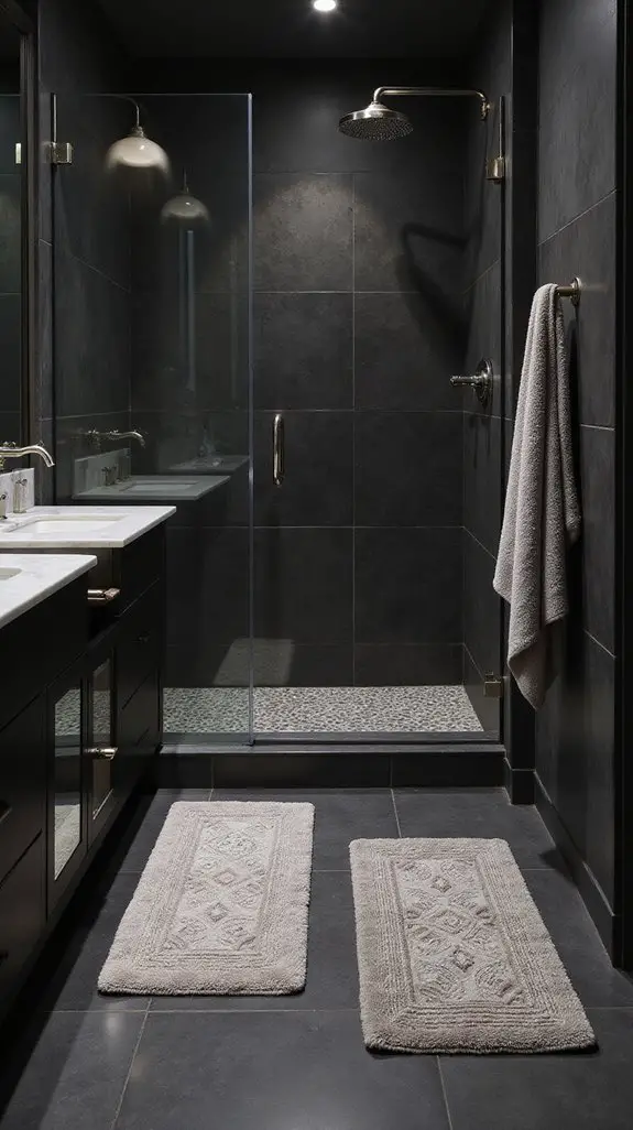 luxurious soft absorbent bath mats