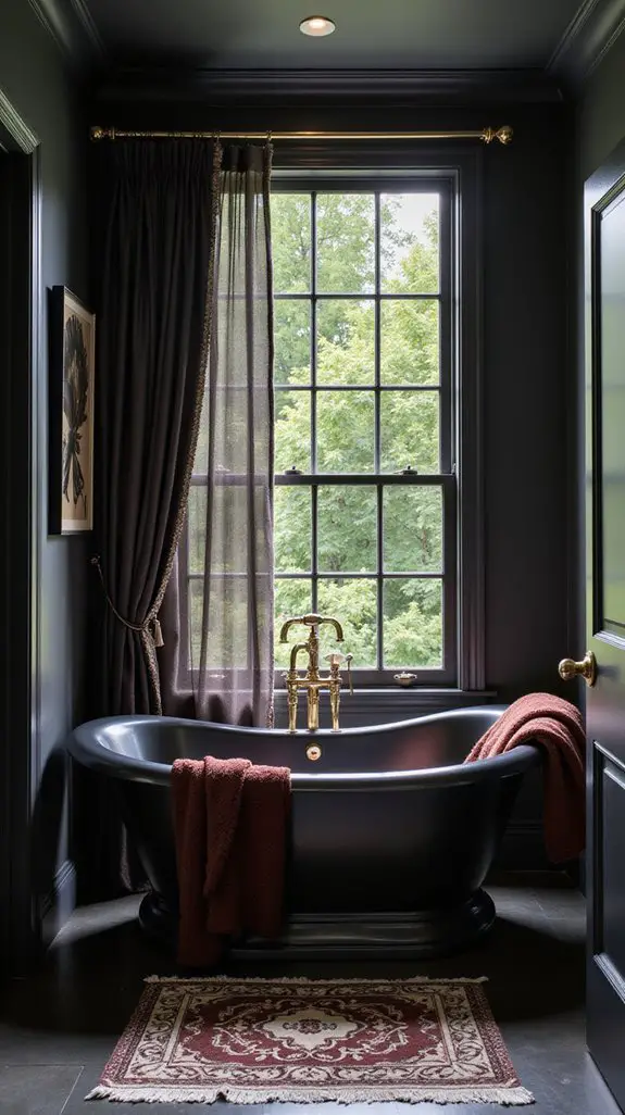 luxurious textured bathroom fabrics