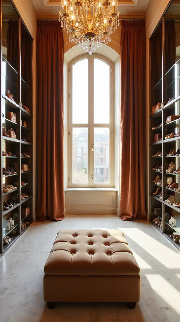 luxurious walk in closet experience