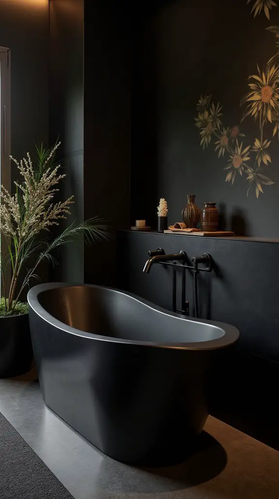 luxury artistic black bathtubs